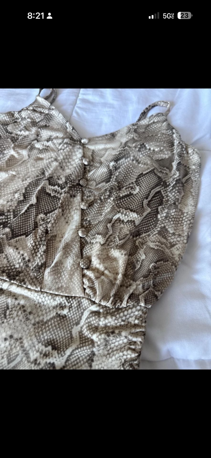 Snake Print Blouse Size S 4