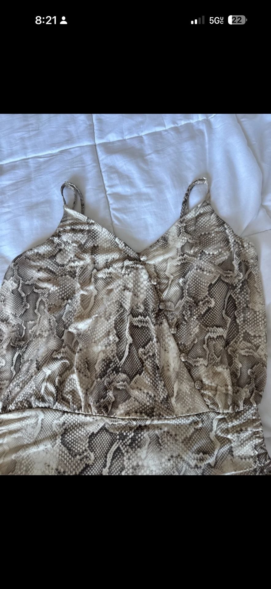 Snake Print Blouse Size S 5