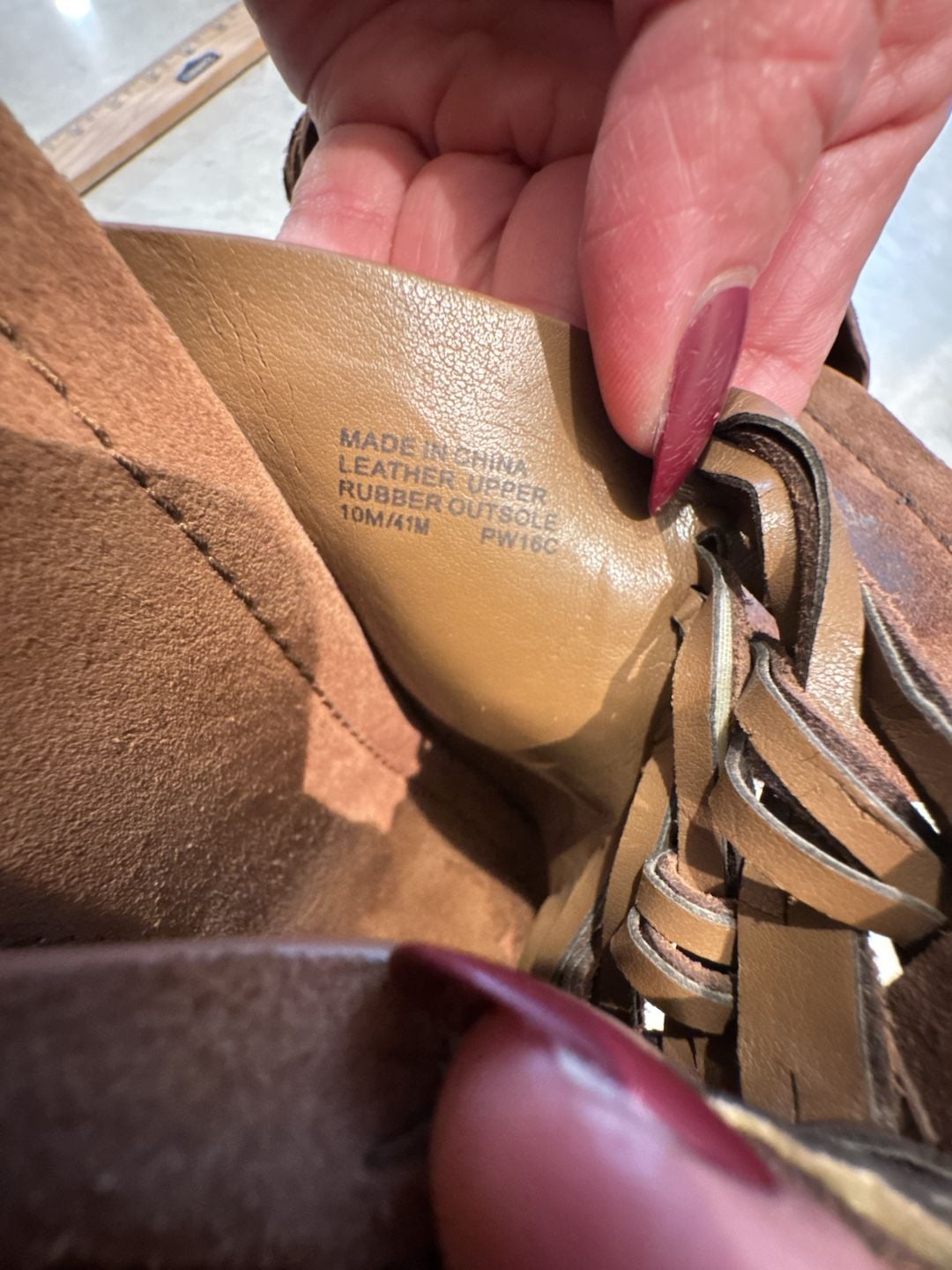 Michael Kors Westley Suede Woven Platform Mules Brown 9