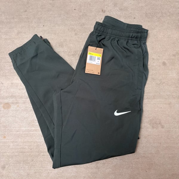 Nike Miler Dri-FIT Woven Running Pants Size S Green Ankle Zip