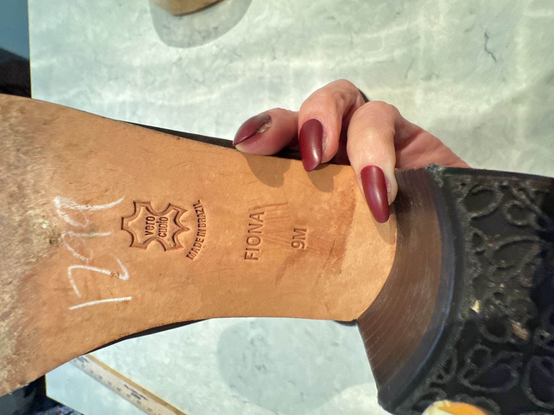 Brighton Fiona Size 9M Brown Embroidered Suede Clog Mules 8