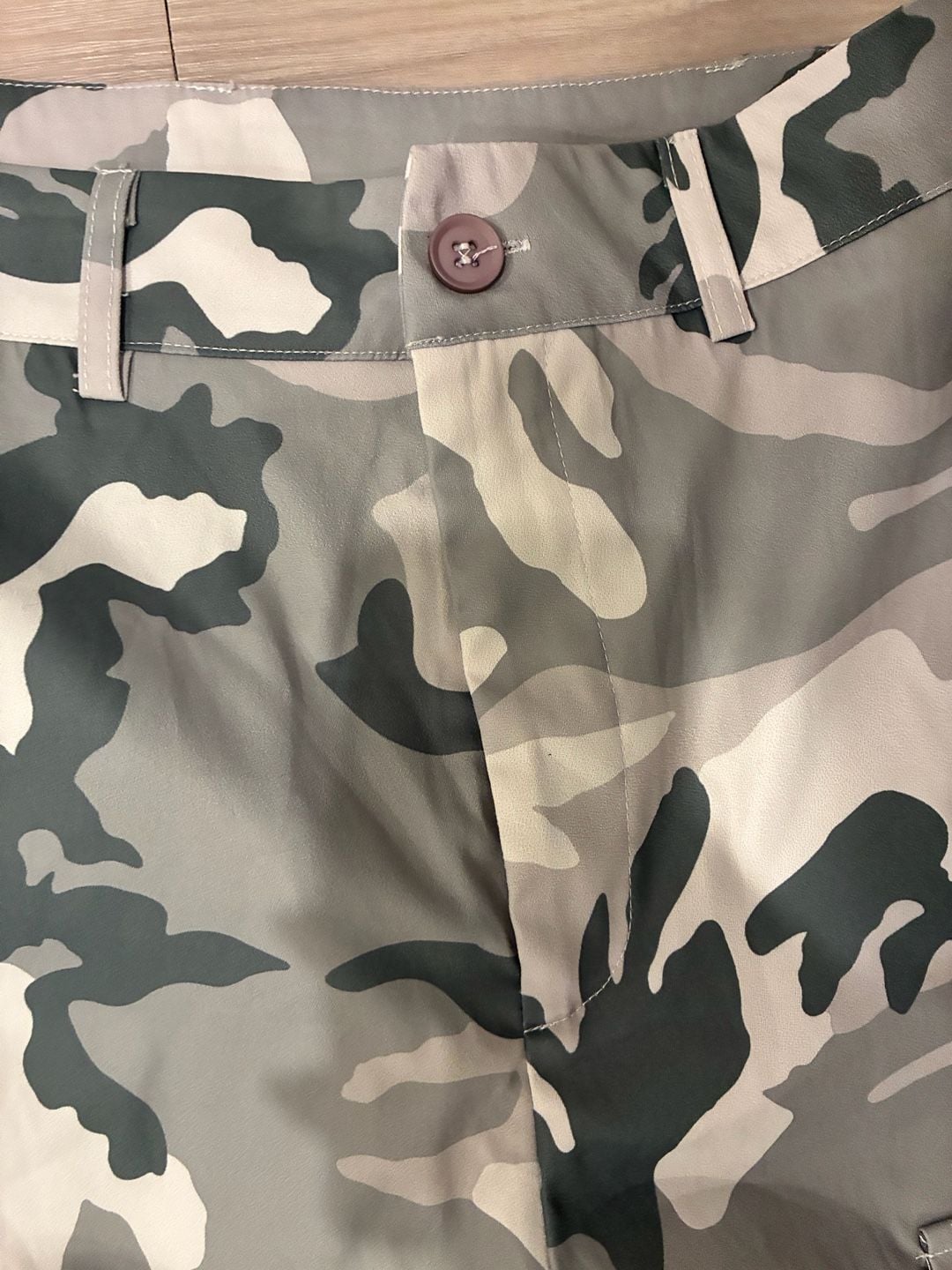 Women’s Cargo Pants Size 4/S Gray Camo Utility Cargo Trousers Pants 5