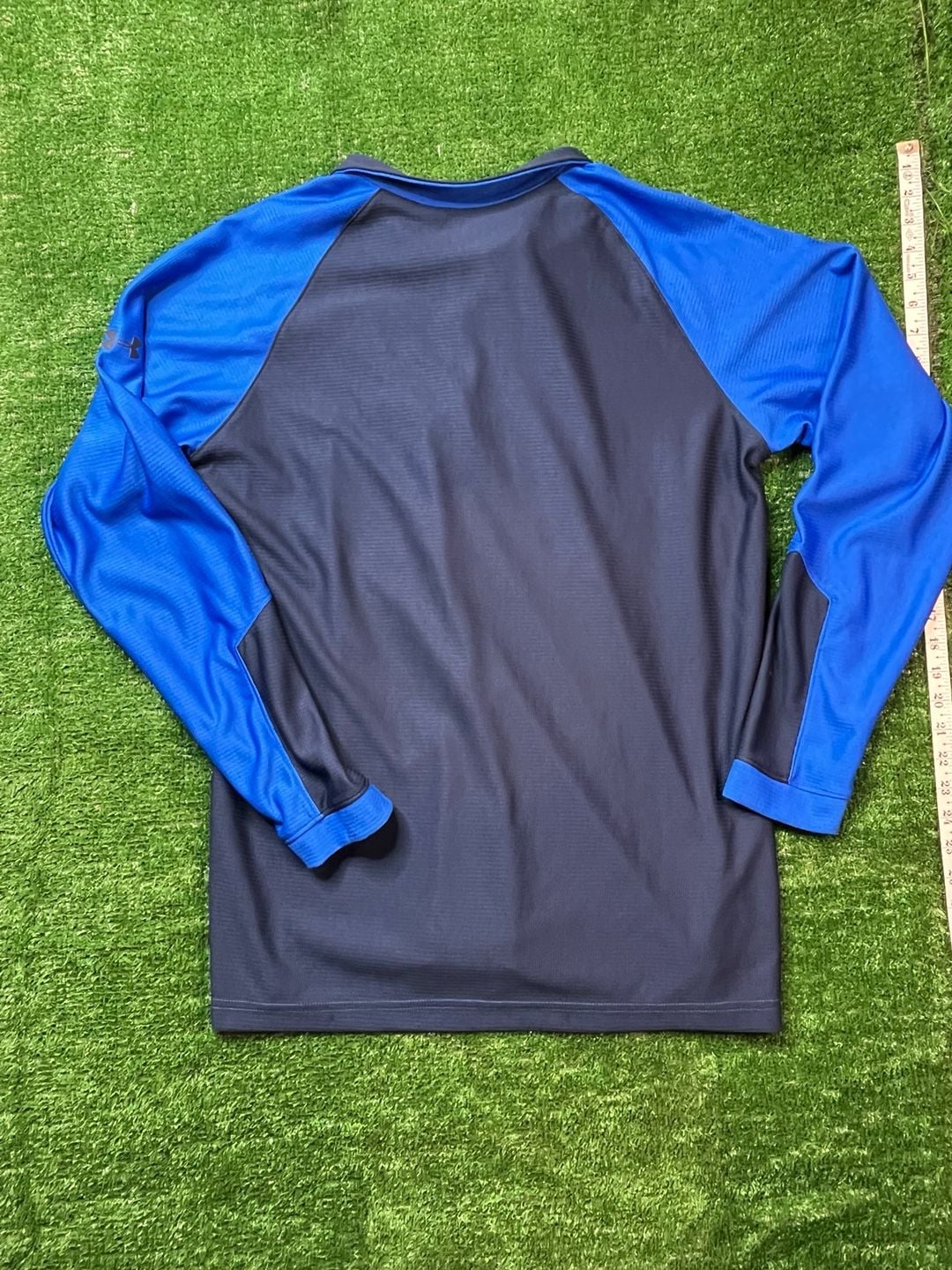 Under Armour TPC Sawgrass 1/4 Zip Pullover Size LG Blue Golf Long Sleeve 8