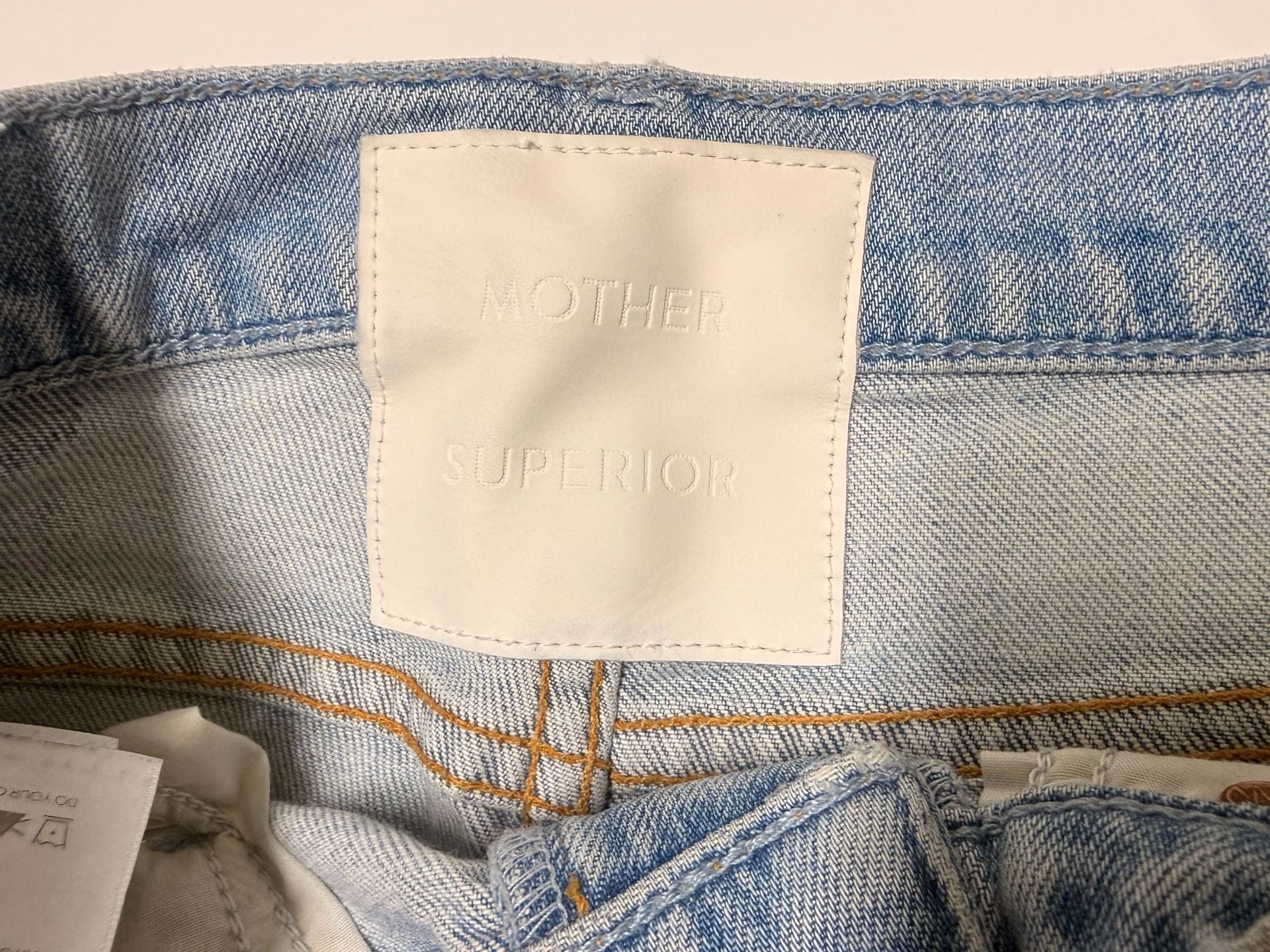 MOTHER Denim Jeans Light Wash Distressed 12