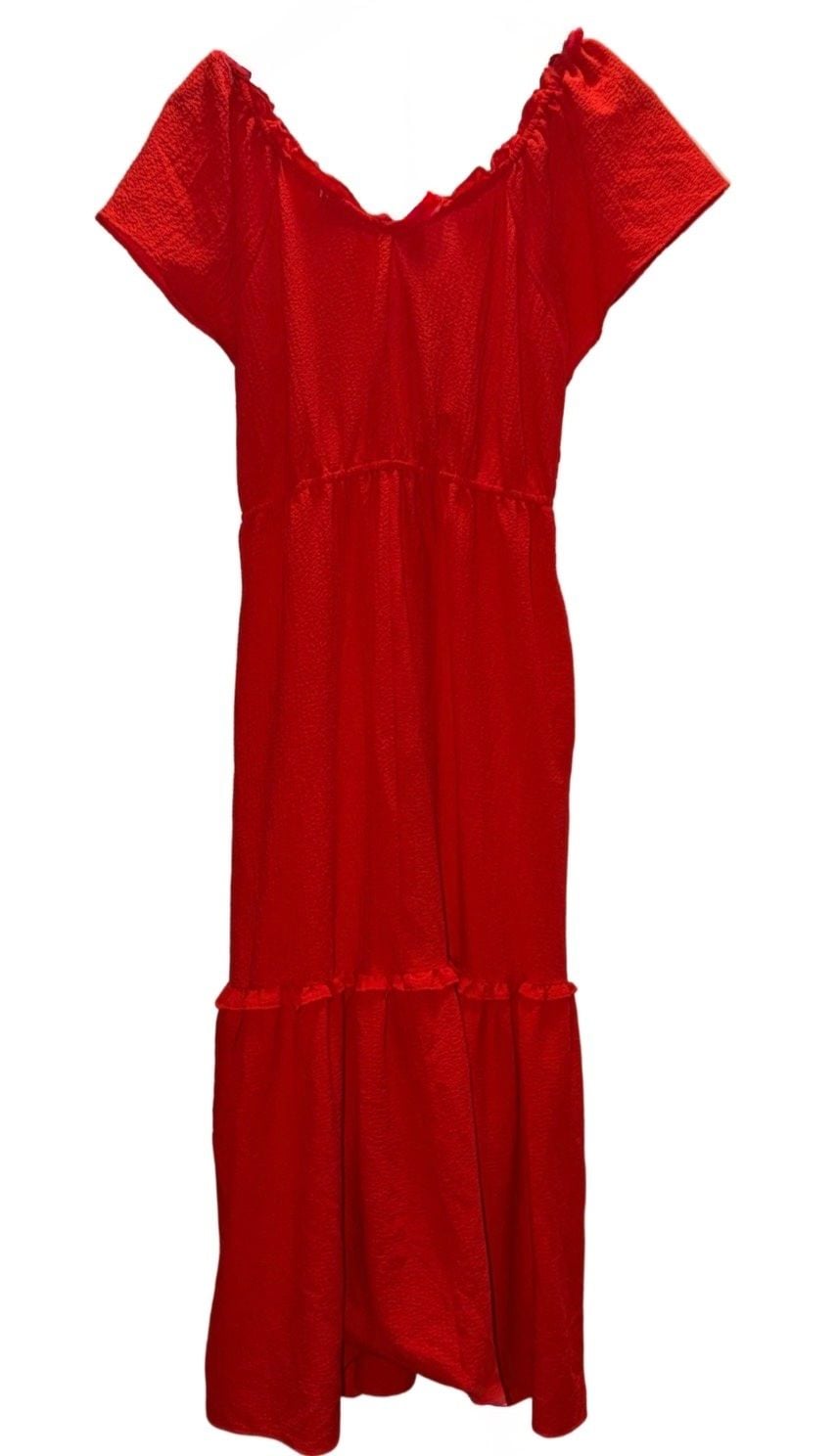 Sofia Jeans by Sofia Vergara V-Neck Flutter Sleeve Dress – Medium 9