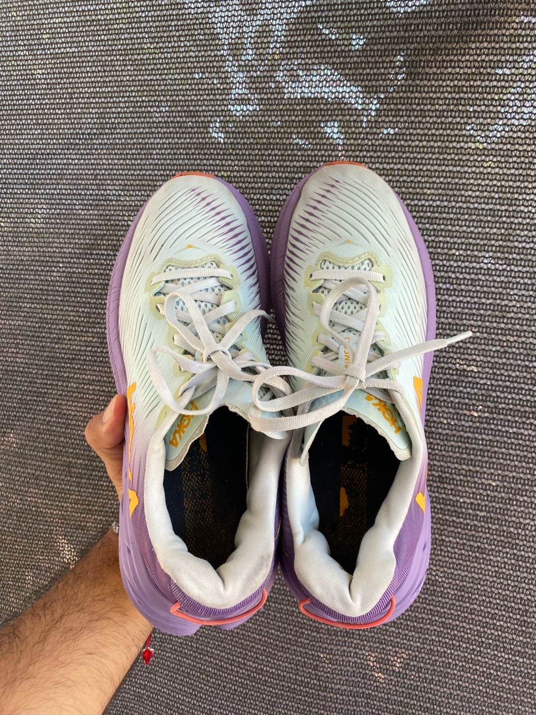 Hoka Rincon 3 Blue Glass Chalk Violet Running Shoes 5