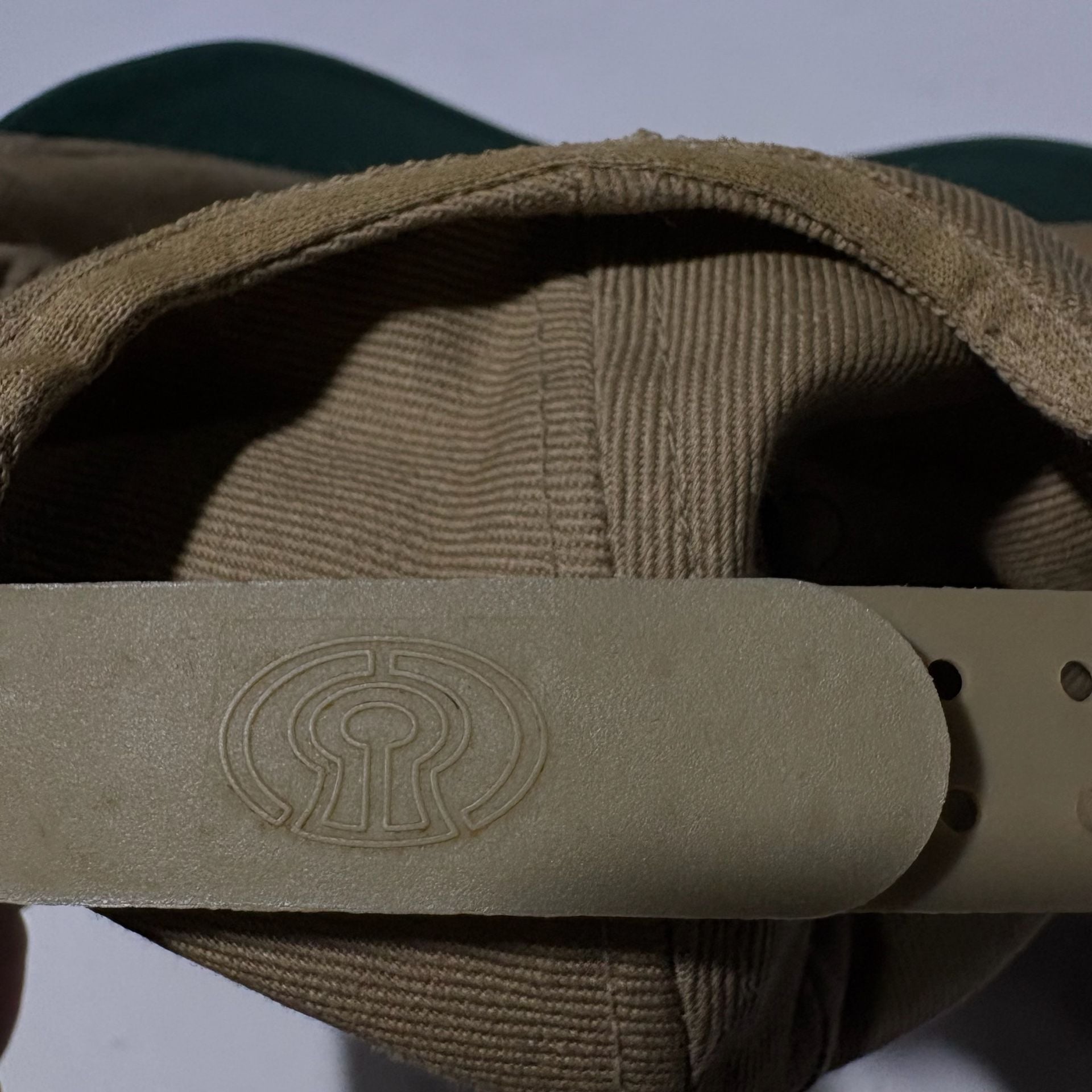 Vtg 90s Florida USA Snapback Hat Two Tone Khaki Green Nautical Anchor Crest Cap 7