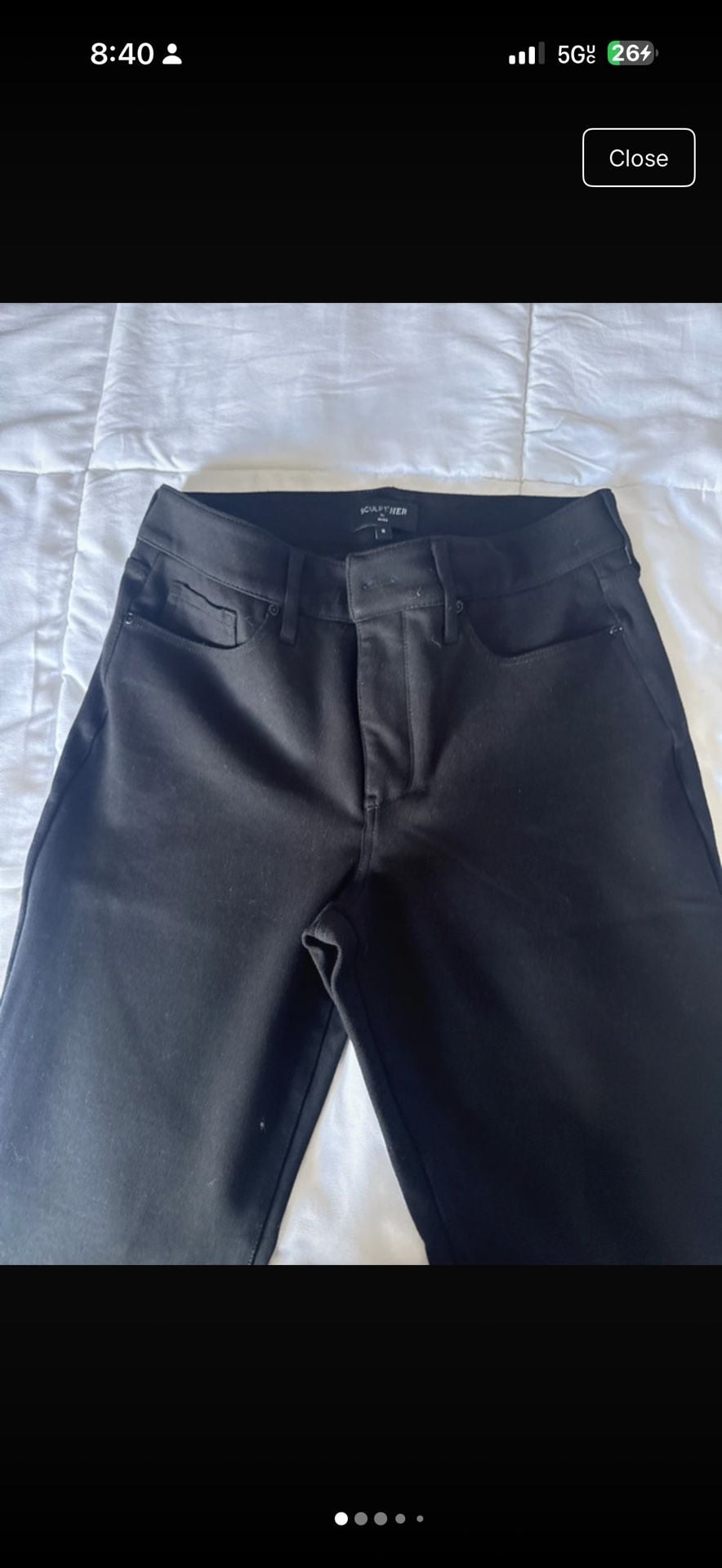 SCULPT-HER by NYDJ Pants Size 8 Black 7