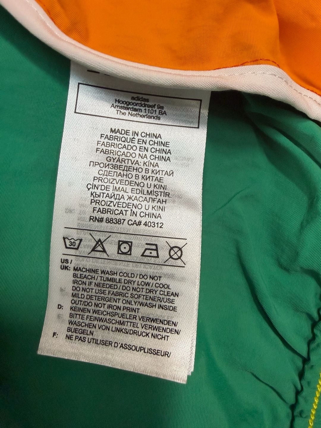 Adidas Original Pride Rainbow Off-Center Jacket Wind Breaker GD0955 Size XL 7