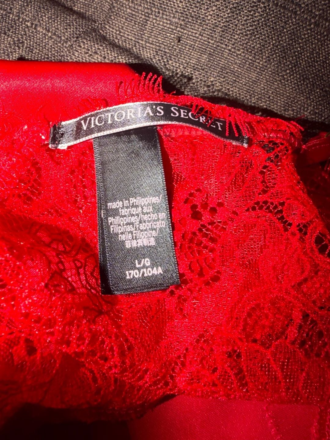 Victoria's Secret Lace Chemise Size L Red 5