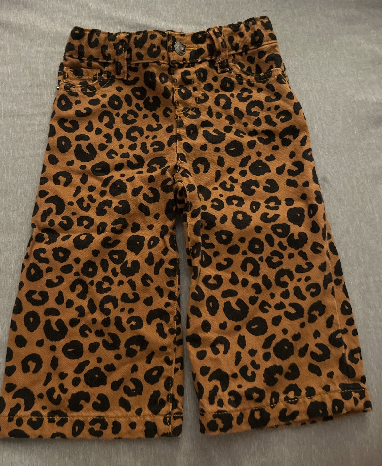 Cat & Jack Wide Leg Pants Size 18M Leopard Print 1