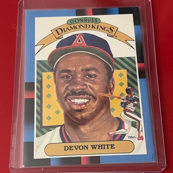 1988 Donruss Diamond Kings Devon White Baseball Card #8