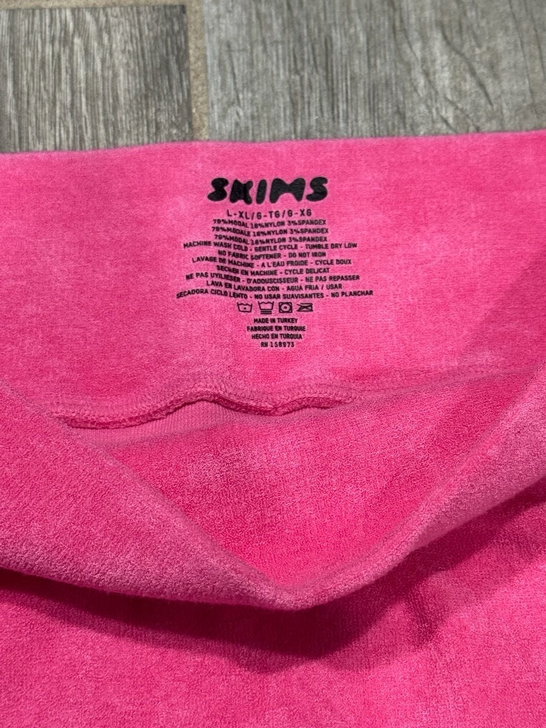 SKIMS Terry Lounge Legging Size L/XL Watermelon Pink NWT 3