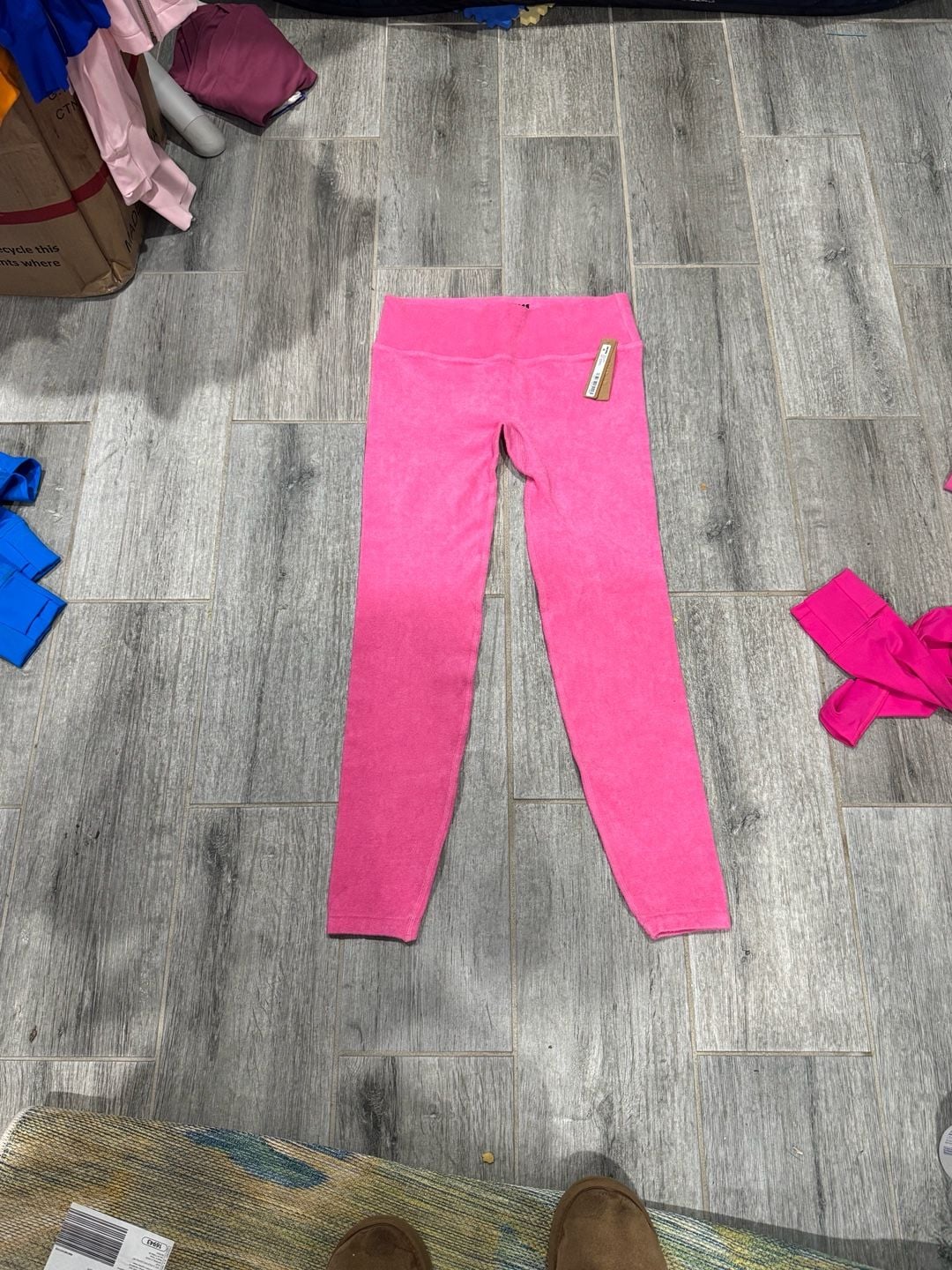 SKIMS Terry Lounge Legging Size L/XL Watermelon Pink NWT 6
