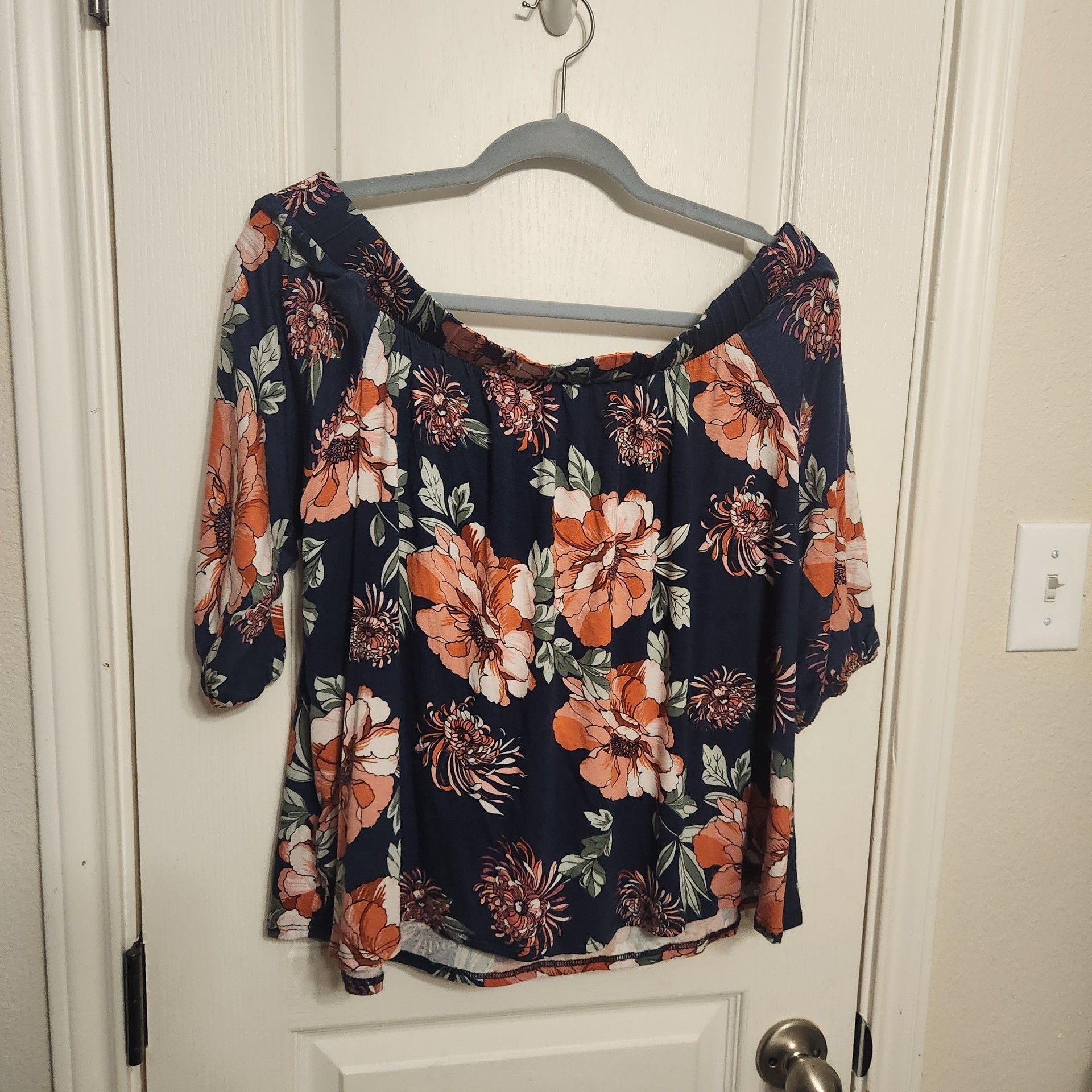 Floral Off The Shoulder Blouse 6