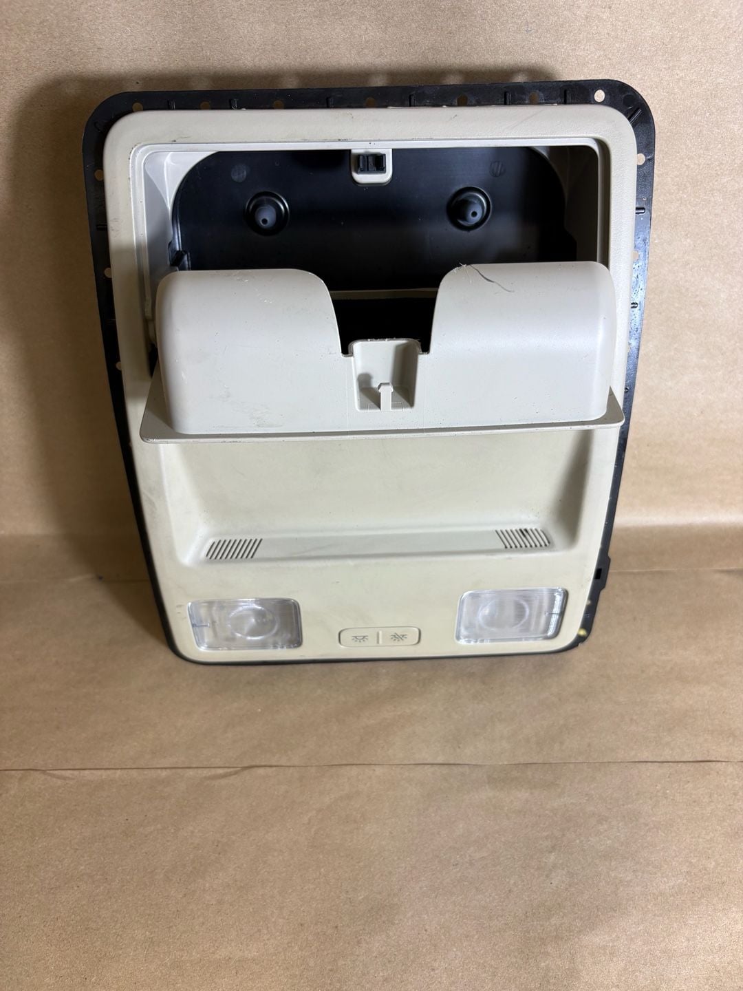 2019 Ford Ranger Overhead Console Dome Lights Storage Compartment OEM Gray 2