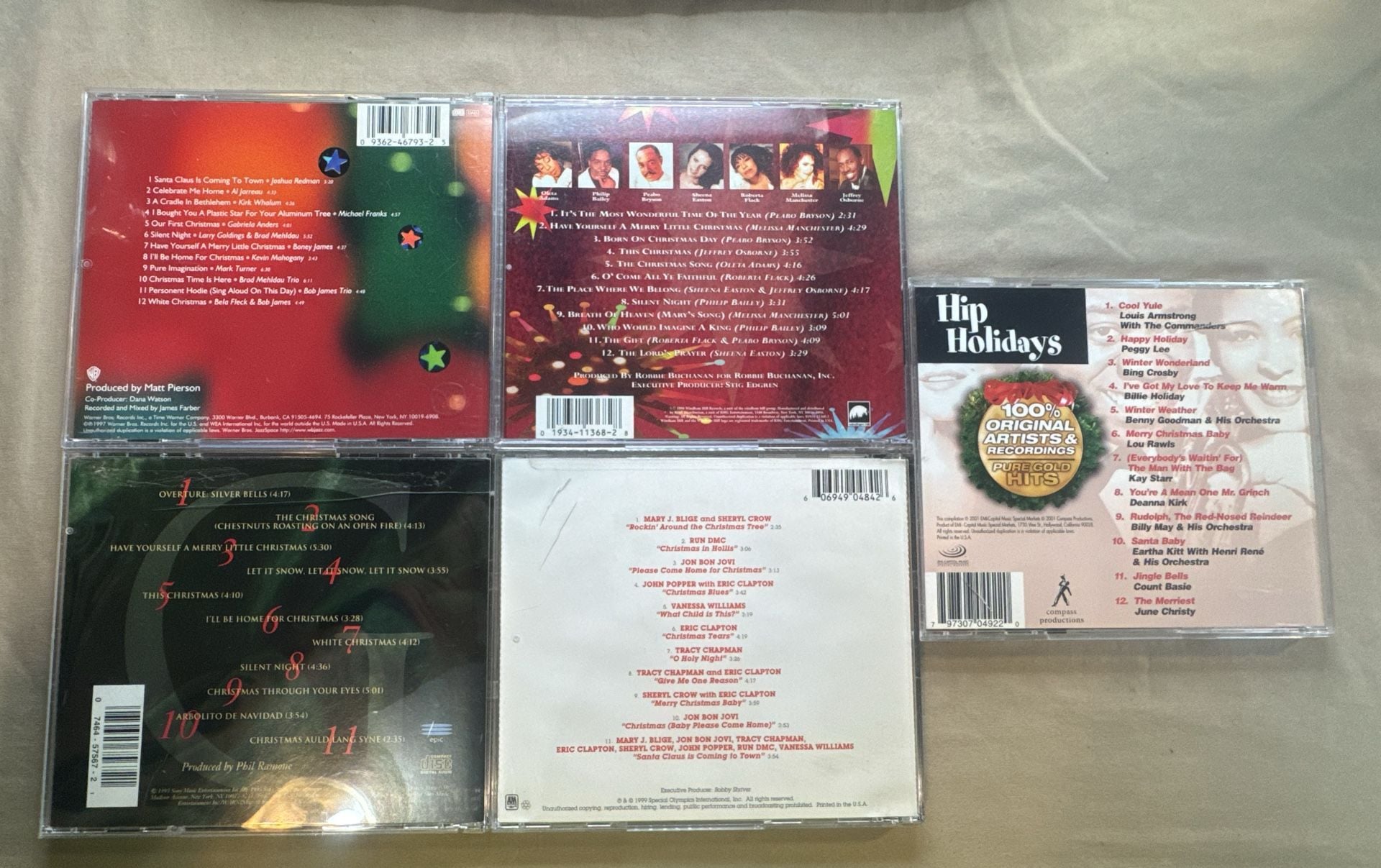 Lot Of 5 Christmas Music Audio CDs Assorted Holiday 2