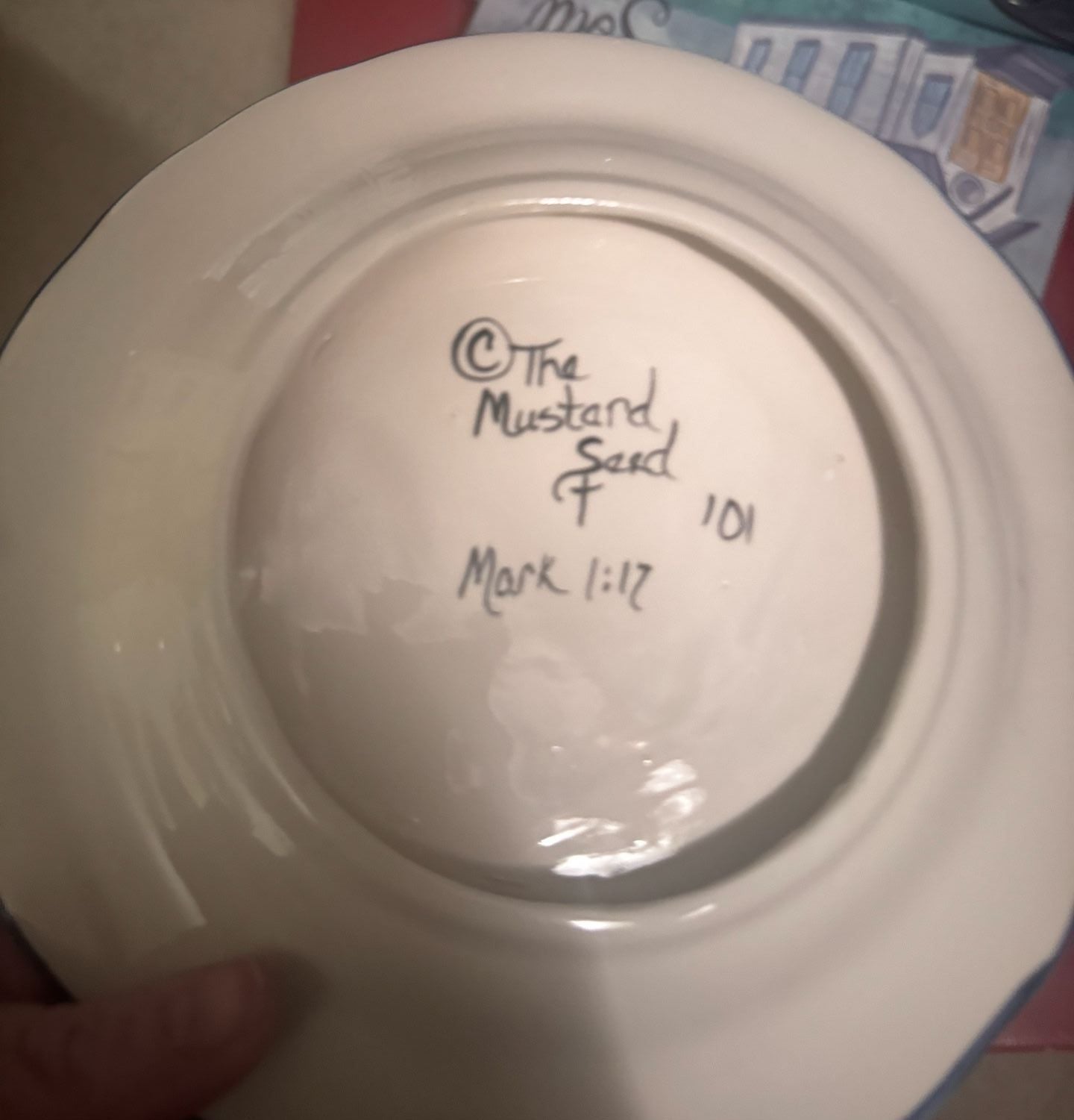 The Mustard Seed Ceramic Plate Mark 1:17 I Will Make You Fishers of Men 2