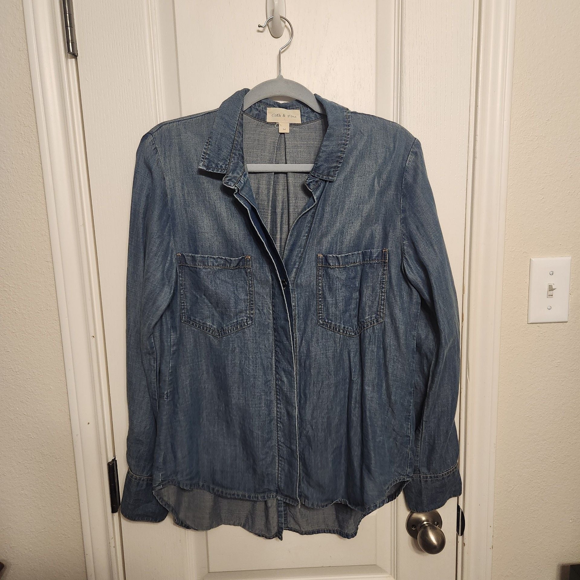 Cloth & Stone Denim Shirt Size M 1