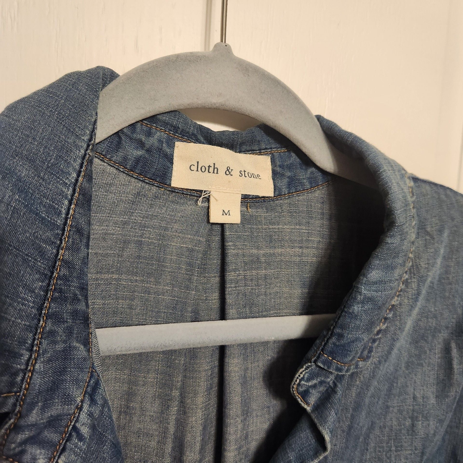 Cloth & Stone Denim Shirt Size M 2