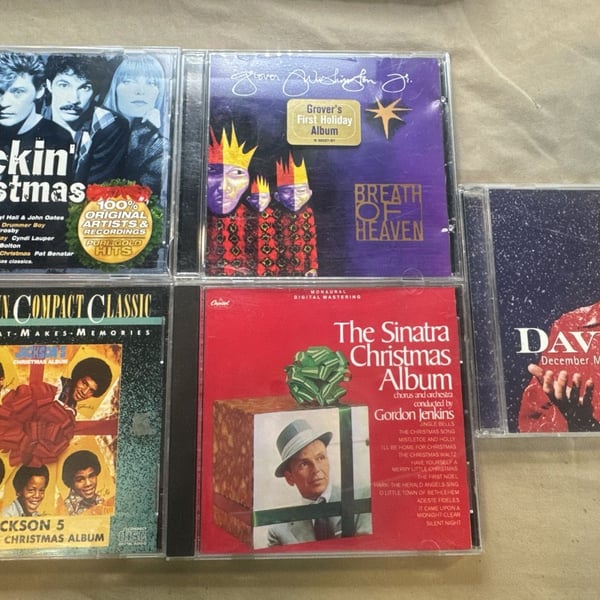 Assorted Christmas Audio CD Lot Set of 5 Holiday Albums