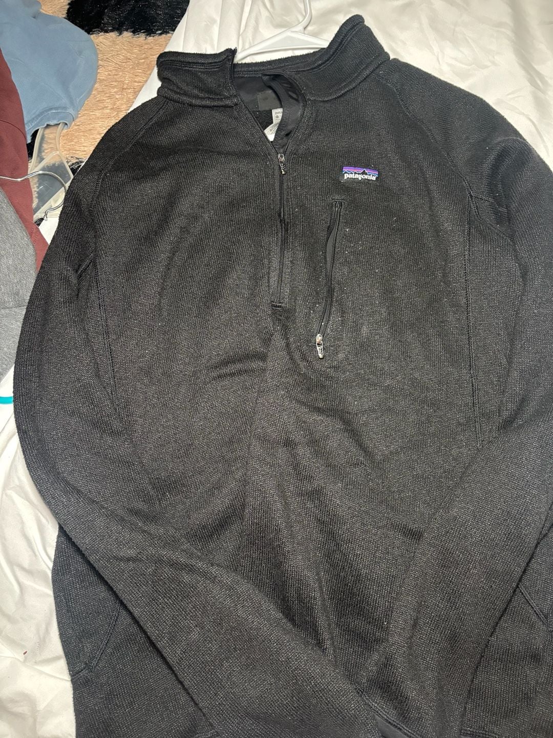 Patagonia Better Sweater 1/4 Zip Fleece Jacket Black 3