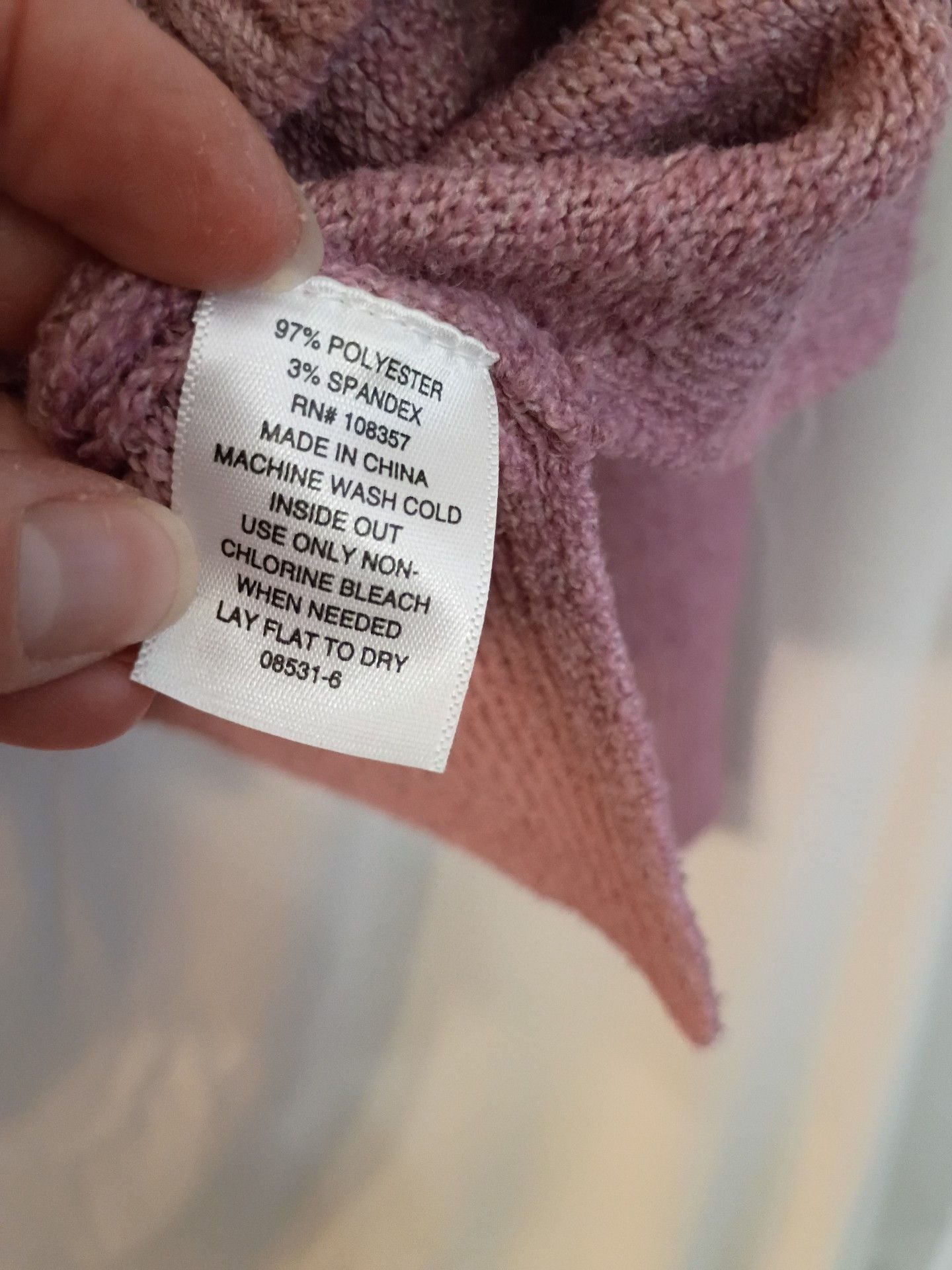 ana a new approach Sweater Size L Pink Crewneck Knit Long Sleeve Pullover 3