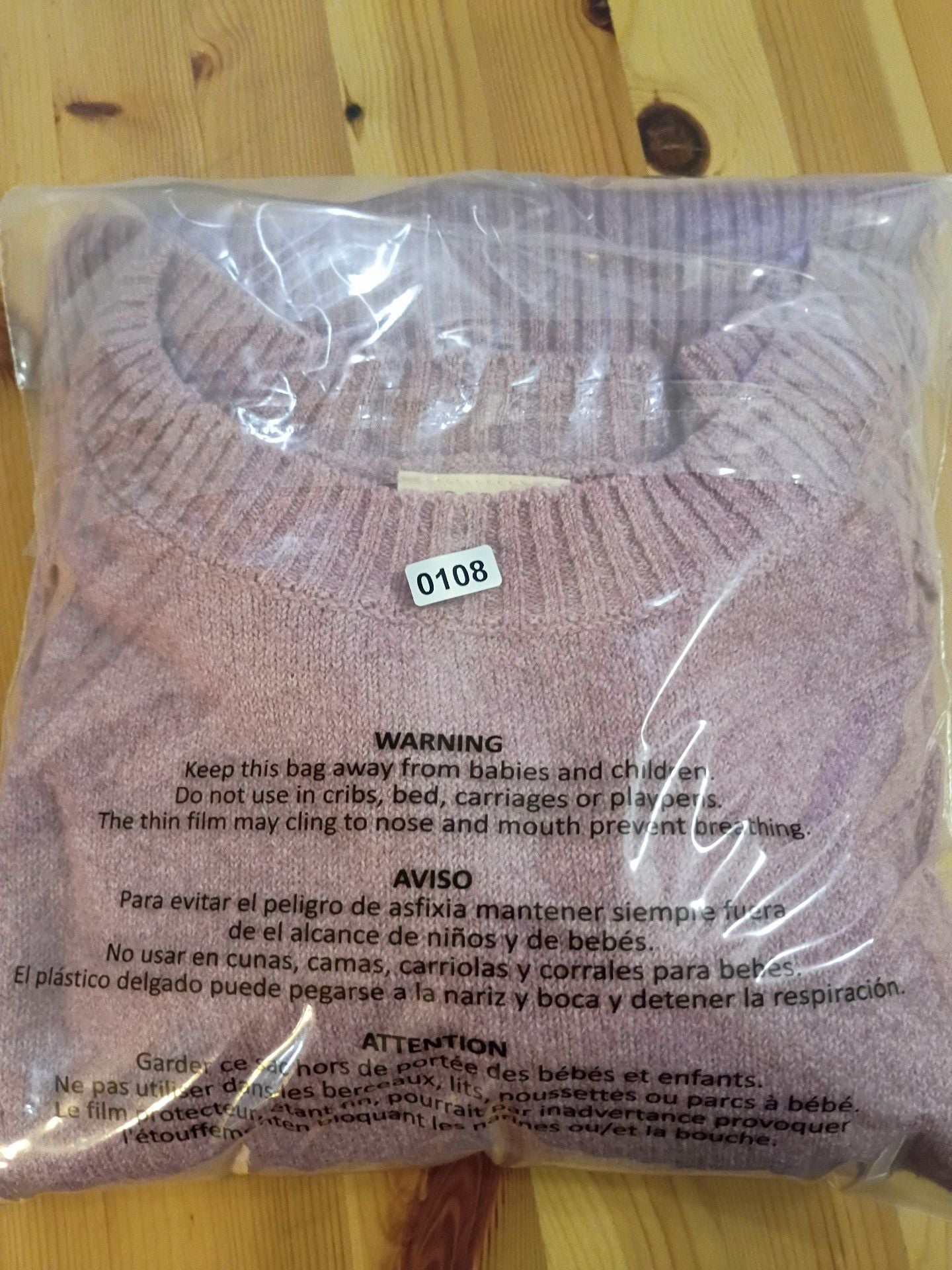 ana a new approach Sweater Size L Pink Crewneck Knit Long Sleeve Pullover 8