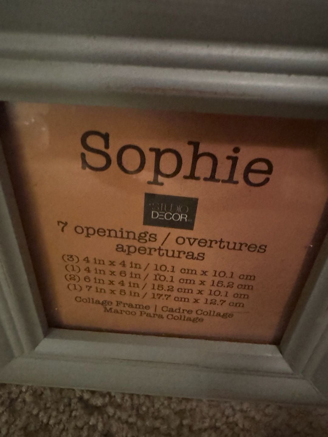 Studio Decor Sophie 7-Opening Collage Picture Frame Multi-Color 2
