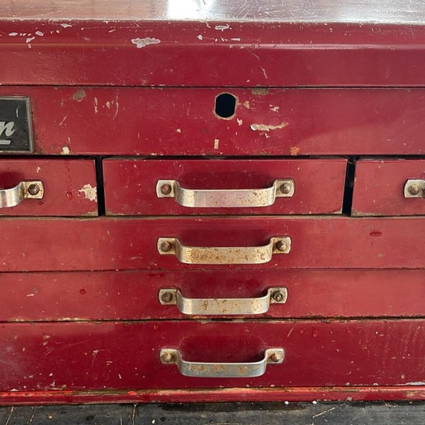 Snap-on Vintage 6-Drawer Mechanics Tool Chest Box Red