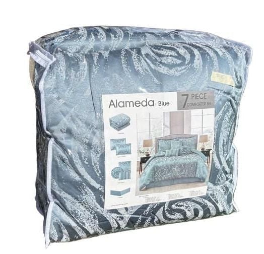 BNIP Nanshing 7pc Queen Alameda Floral Comforter Set Blush : , 1