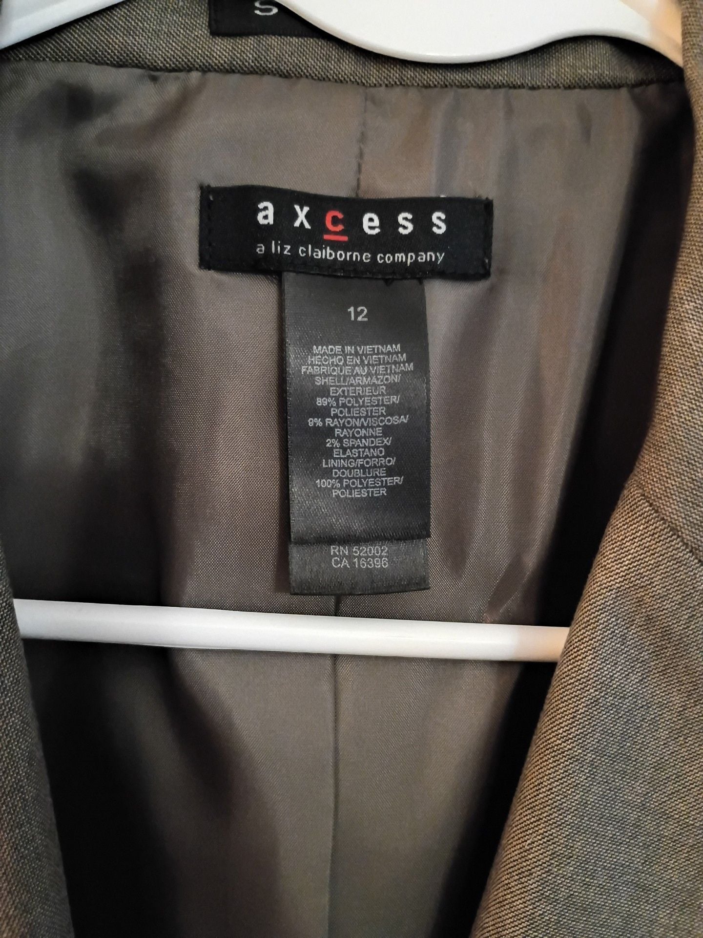 Axcess Blazer Size 12 Brown Pocket Detail Formal Workwear Jacket 3