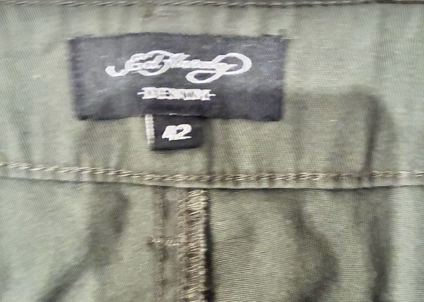 Ed Hardy Screaming Tigers Graphic Pants Size 42 Olive Green Y2K STREETWEAR 7