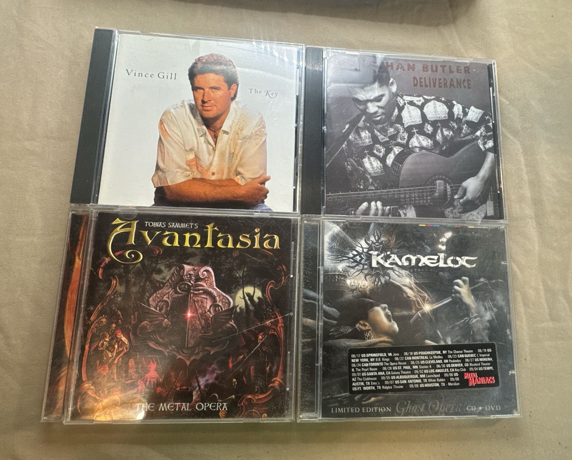 Assorted Music CD Lot Vince Gill Jonathan Butler Avantasia Kamelot 1