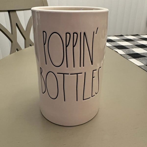 Rae Dunn Poppin Bottles Wine Chiller Cooler Ceramic
