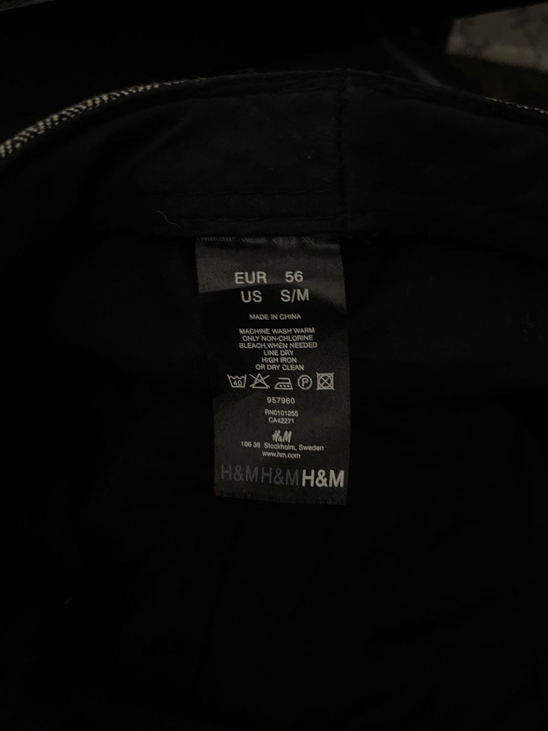 H&M Newsboy Cap Size S/M Herringbone Pattern 5