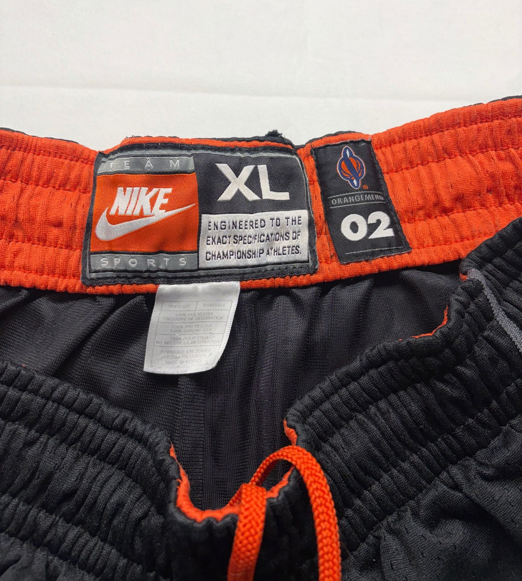 Nike Syracuse Orangemen Basketball Shorts Size XL Vintage Black Mesh Team Y2K 6