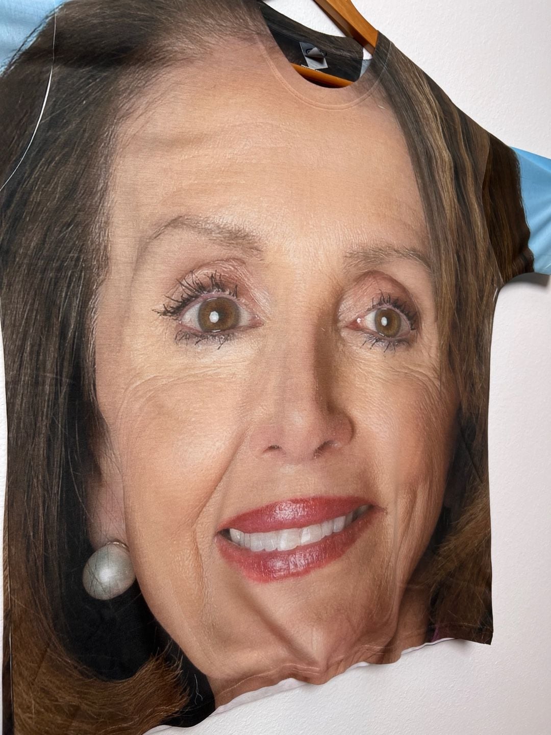 SubliWear Nancy Pelosi Face Graphic T-Shirt Size 2XL Blue Brown 7