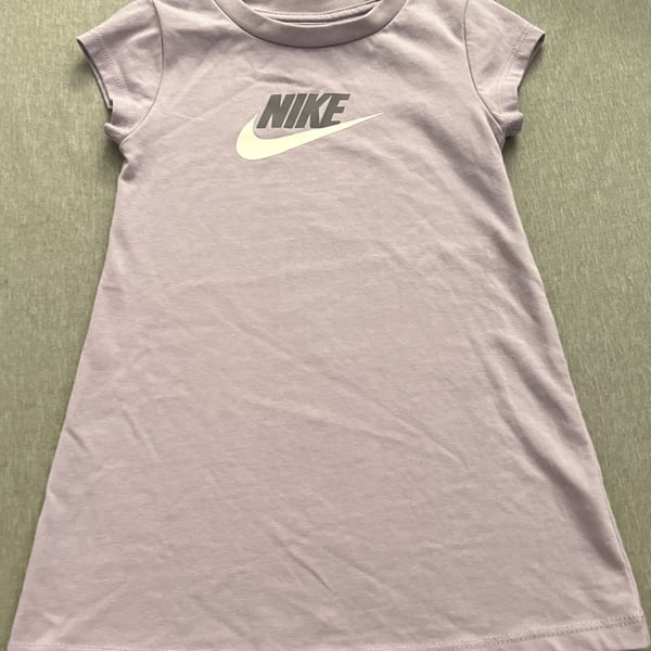 Nike T-Shirt Dress Size 2T Purple Cotton Blend Logo