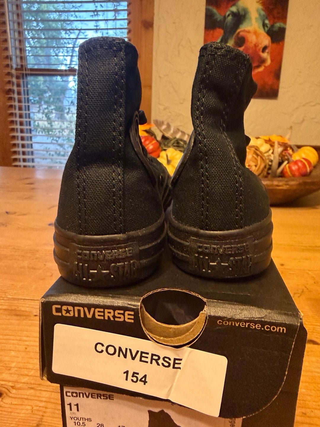 Converse Chuck Taylor All Star SP High Top Size 11 Youth Black Monochrome 5