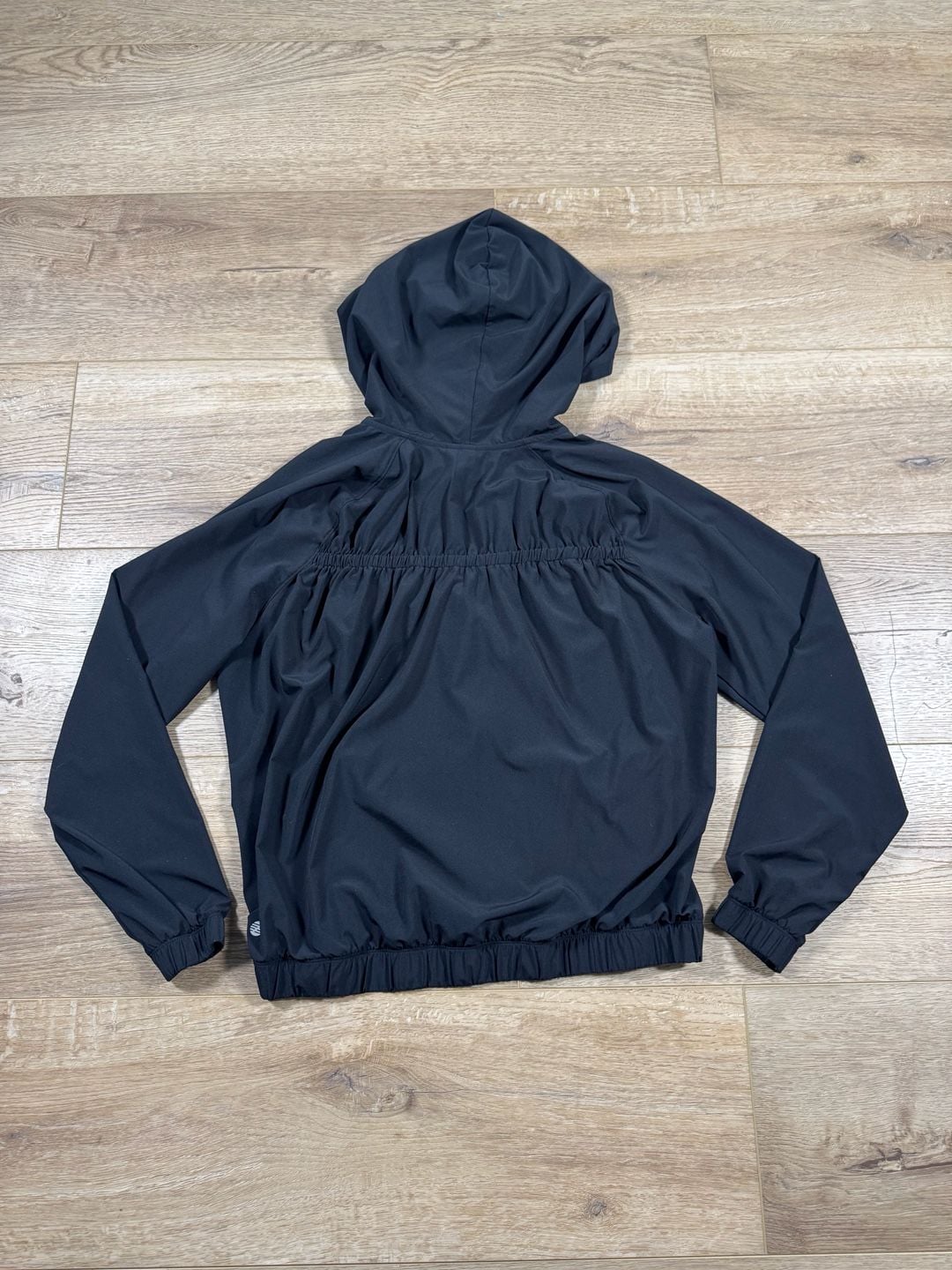 Z by Zella Women’s Lightweight Ruched Full Zip Hoodie Black Size M 10