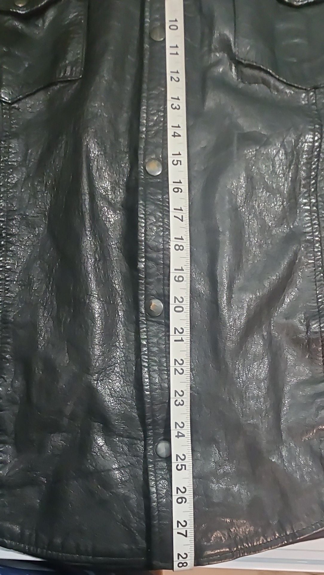Barneys Vintage Leather Jacket Size XXL - Black Genuine Leather Snap 9