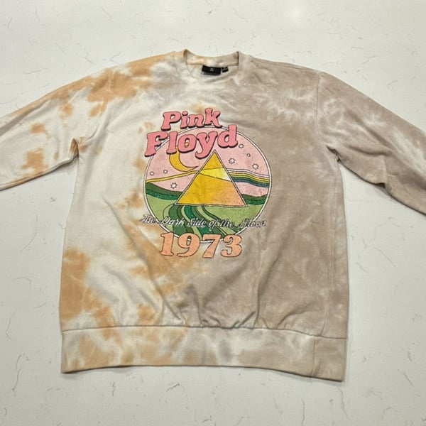 Pink Floyd Dark Side Of The Moon Sweatshirt Size M Tie Dye Pullover