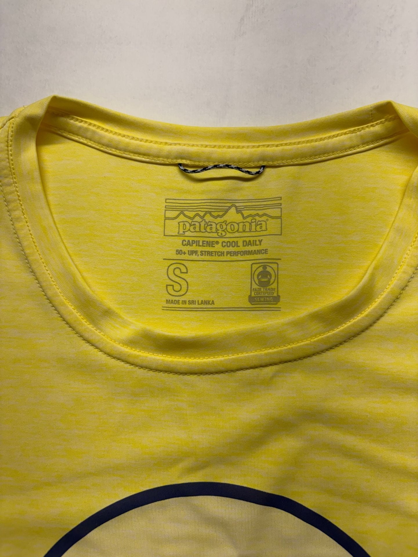 Patagonia Capilene Cool Daily Graphic Shirt Size S Sunset Sets Yellow 5