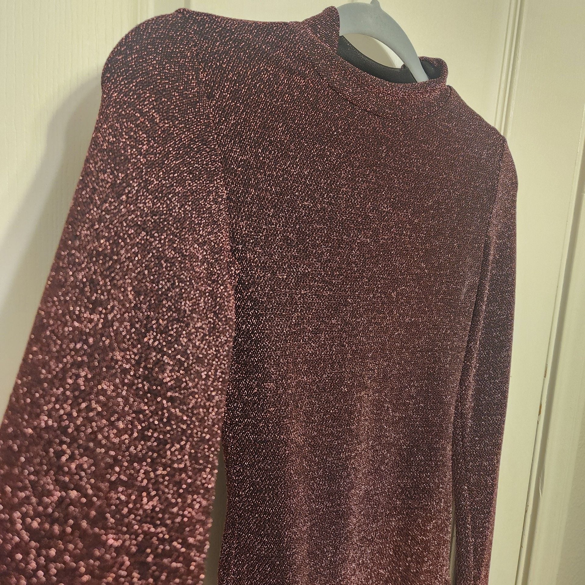 GB Metallic Mock Neck Bodysuit Size S 4