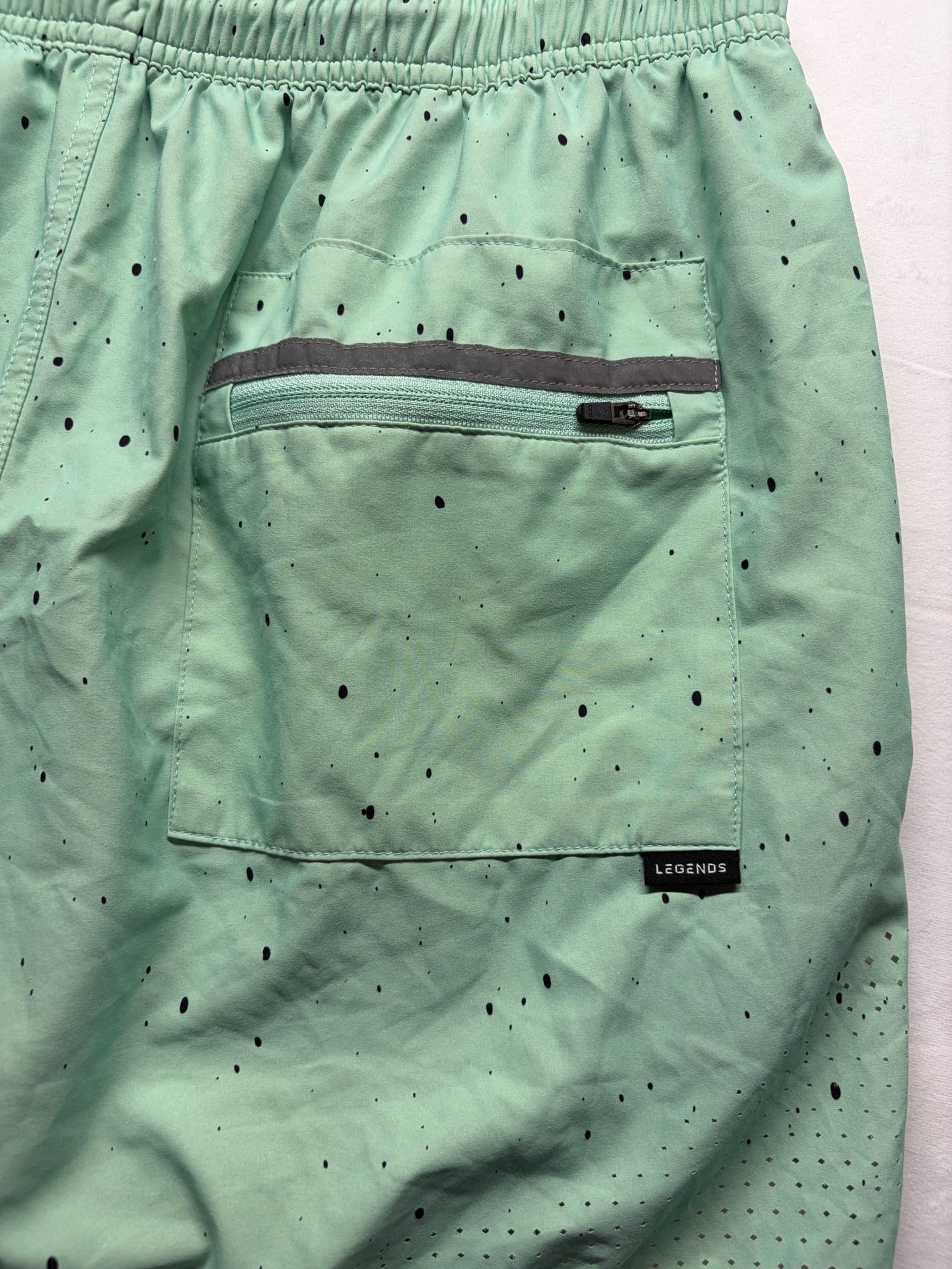 Legends Luka HD 7 Lined Short Size XL Thyme White Splatter Athletic Shorts 6