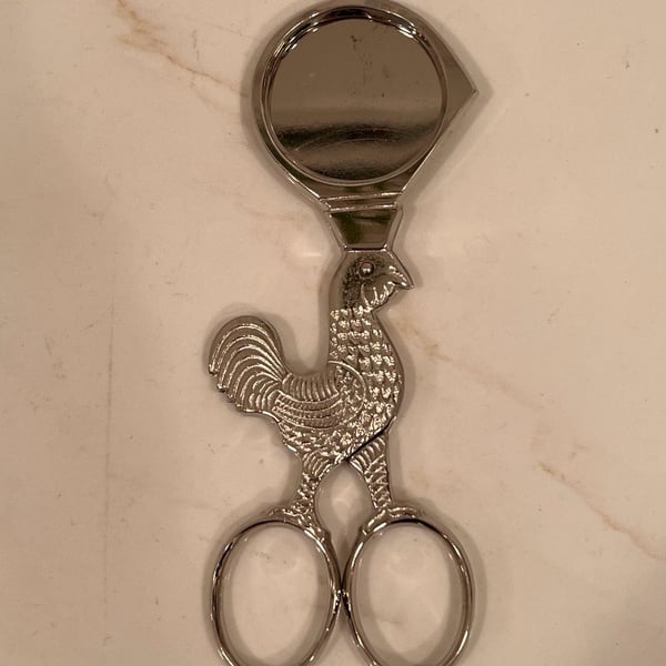 Wasa Solingen Rooster Egg Topper Scissors Germany