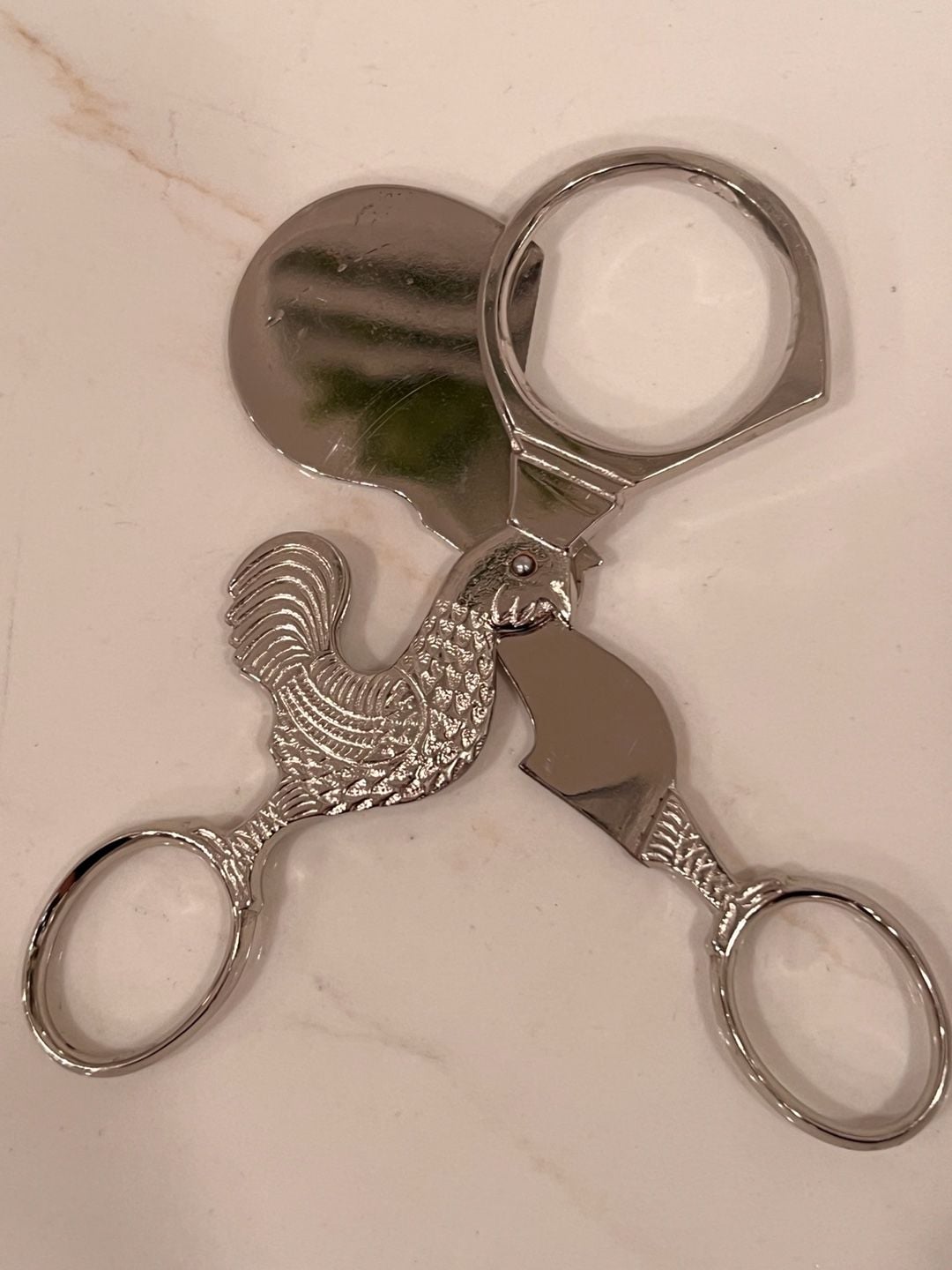 Wasa Solingen Rooster Egg Topper Scissors Germany 5