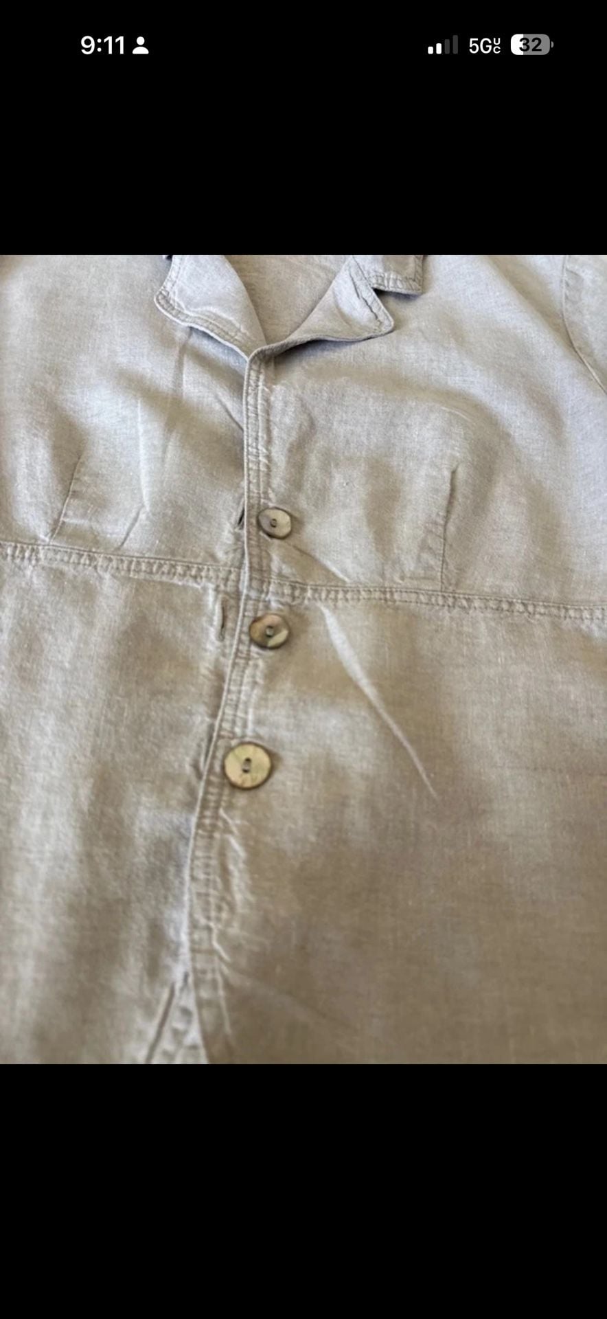 Linen Button Front Jacket Medium Beige 3