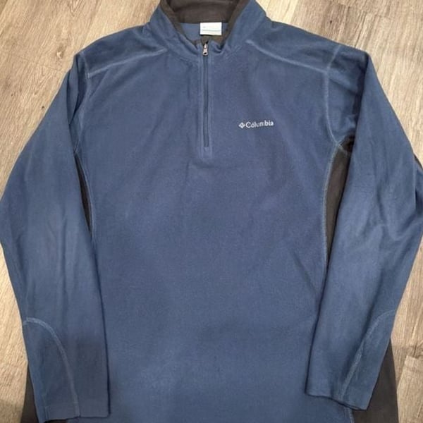 Columbia Klamath Range II Half Zip Fleece Pullover Size XL Blue